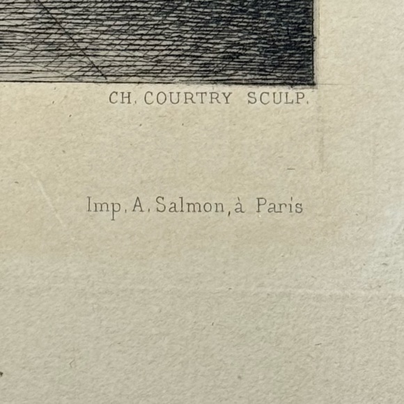 Engraving “The Visit” after Pieter de Hooch, 1869 - Picture 2 of 3